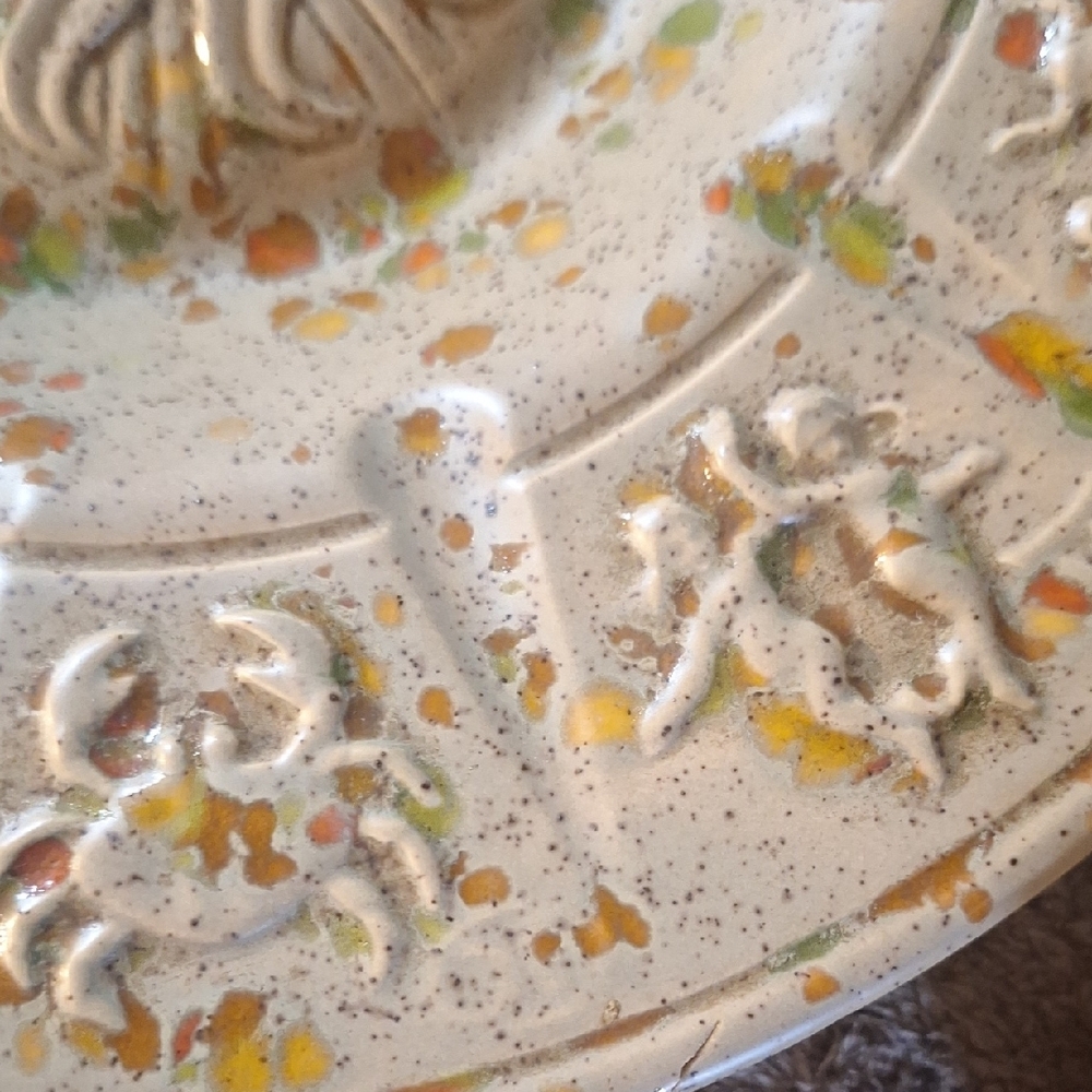 Vintage Artistic Ceramic Plate (ashtray) - Picture 5 of 10